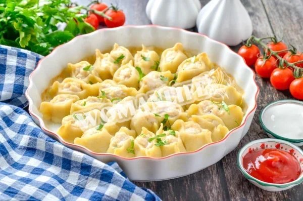 Манти, запечені в духовці