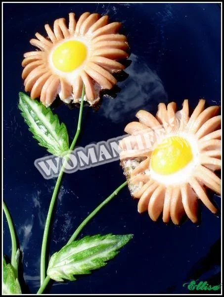 Смажені сосиски Ромашки