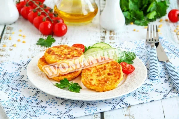 Горохові котлети на сковороді