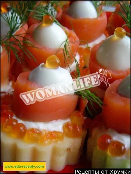Закуска з морепродуктів лосося
