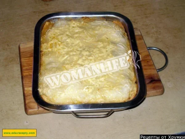 Лазанья з сирним фаршем і овочами