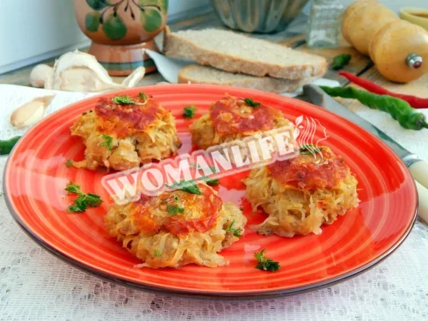 Стопки фаршу з тертою картоплею