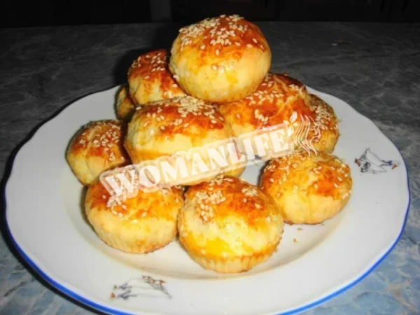 Міні булочки з кунжутом