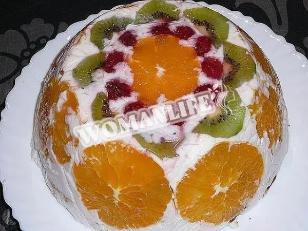 Торт-суфле з фруктами