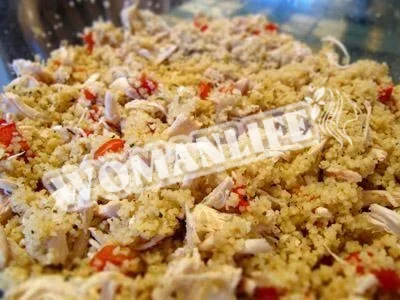 Кус-кус з овочами та куркою