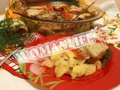 Овочева запіканка з фаршем
