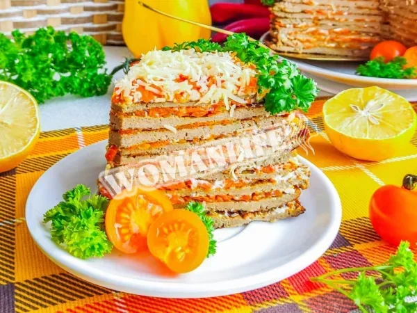 Класичний торт з курячої печінки