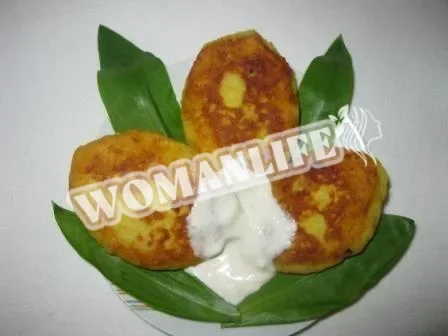 Картопляні зрази з горохом і грибами