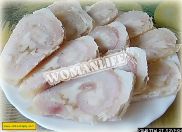 Морська мова в рулеті з желатином