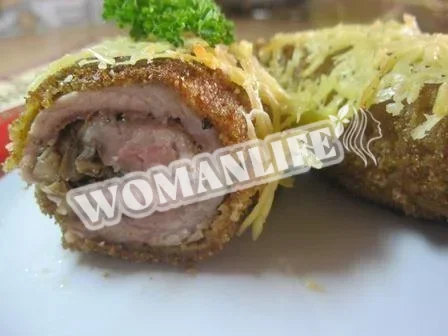 М'ясні рулетики з грибами