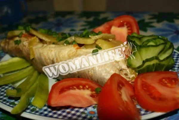 Морський сиг, запечений у фользі