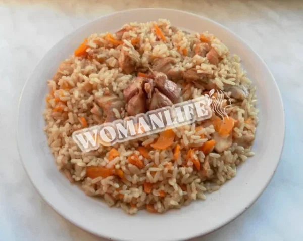 Домашній узбецький плов з куркою