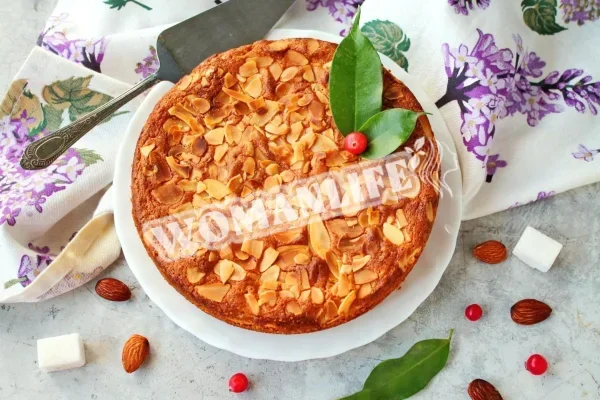 Миндальный пирог из миндальной муки