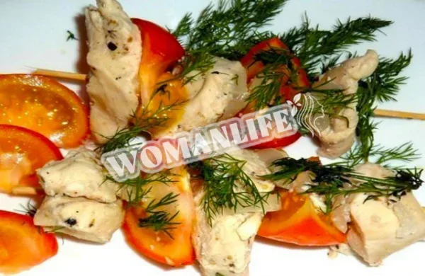 Шашлик з курки в мультиварці