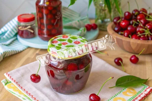 Вишневе варення з вишневим желатином