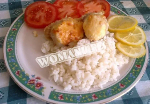 Рулетики з філе минтая з рисом