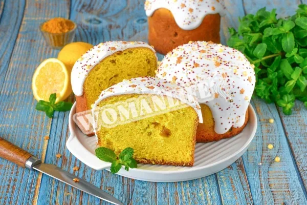 Паска з лимоном з лимонною цедрою