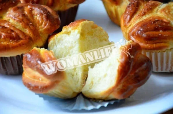 Булочки з тіста на сметані а-ля Кекси
