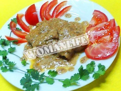 М'ясо по-грузинськи з горіхами