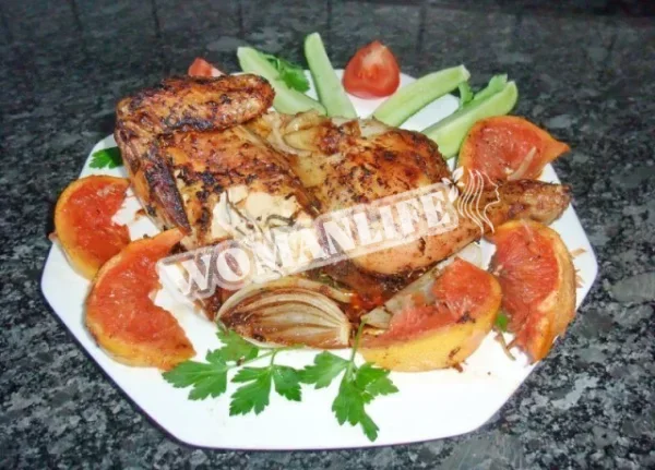 Курка з грейпфрутом