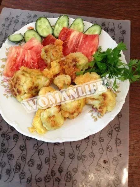 Цвітна капуста в сирному клярі