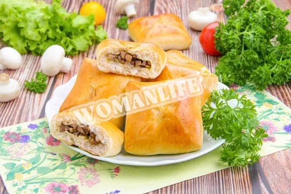 Пиріжки з грибами в духовці