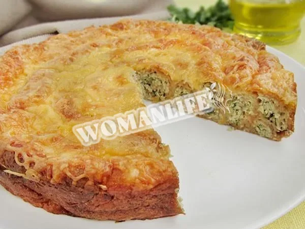 Курячий млинцевий пиріг