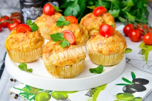 Курячі мафіни з сиром