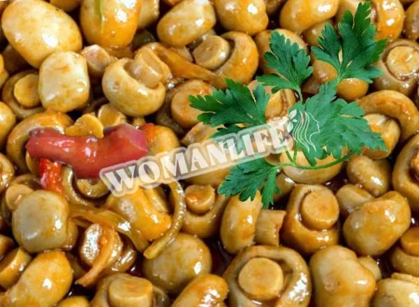 Мариновані шампіньйони по-корейськи з куркумою