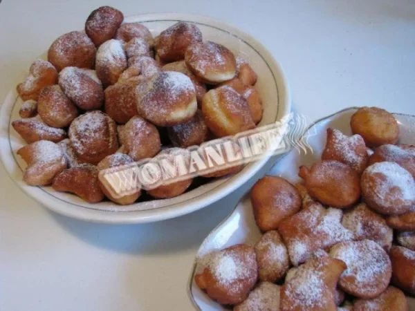 Сирні пампушки з горілкою